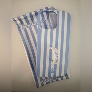 Loopy Case Blue and White Striped Phone Case